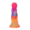 NXY Anal Toys Colorful Luminous New Color Night Taimei Silica Gel Simulation Penis Fun Female Masturbation Adult Sex Products 0314