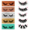 3D Falso Falso Eyelashes Extensão Cabelo Sintético Olho Completo Ilhas Thick Lahs Maquiagem em 10 Edições SDSP004