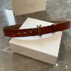 Genuine Leather Belt For Women Fashion Men Designer Belts Big Letter Buckle Womens Luxury Waistband Cintura Ceintures Gürtel Belt 2.8 Width