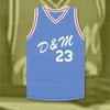 Custom Allen Iverson #23 Jersey de basquete Kevin Garnett Ed Blue qualquer Número Número de Jerseys de alta qualidade