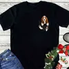 CLOOCL T-Shirt en coton poche de mode mignon Shiba Inu imprimé T-Shirts hommes femmes T-Shirt style décontracté Hip Hop hauts T-Shirts en coton drôle G1222