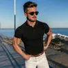 Brand Men Fashion Shirt T Shirts ops Short Sleeve Fitness shirt Cotton Mens Clothing rend Casual 210716