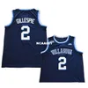 Vintage 21ss Villanova Wildcats Collin Gillespie # 2 Koszykówka Pełny rozmiar haftu S-4XL lub niestandardowa Dowolna nazwa lub Numer Jersey