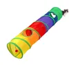 Cat Tunnel Inklapbare Speelgoed Indoor Outdoor Kitty Speelgoed Voor Puzzel Uitoefening Schuiltraining 2 Gaten Speelbuizen Pet Supplies BT6759