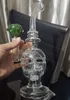 ガラスリサイクルダブボンオイルリグFeb EGGS ShowerCap Perc 14.4mmジョイント付きBong Water Pipes