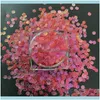 Nail Salon Health & Beautynail Glitter Pet Material Rose Rainbow Color Hexagon Shaped Chunky Embossing Sequins Confetti For Diy Nails Art Cr