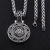 Pendant Necklaces Odin Bear Wolf Raven Talisman Amulet Viking Necklace Wicca Bird Jewelry Knot Runes Neckless Wiccan Pagan Men Wom1482964