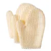 Naturlig Sisal Bath Spa Dusch Scrubber Svamp Fiberhandske Mitt Mjukare Smooth Renew Skin Anti-Aging Miljövänlig XBJK2112