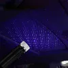 Mini LED Car Roof Gwiazda Night Light Light Projektor Atmosfera Galaxy Lampa USB Dekoracyjne Lampy Regulowane Auto Wystrój Wnętrz Lights