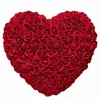 25 cm Artificielle Coeur Rose Coeur de Roses Femmes Saint Valentin Cadeaux D'anniversaire De Mariage Décoration Y1216