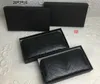 Black niki Wallet Mono Leather Card Slots Long Zipper Wallets Card Holder Purse Women Zip Clutches Bag YLS2145279w