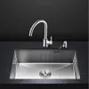 Bowl Above Counter Or Undermount Handmade Brushed Stainless Steel Kitchen Sinks