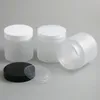 2021 Frost Stor Refillerbar Pet Plastkärl med plastkåpa 200 ml 200cc Tomma kosmetiska behållare Pott Shampoo Jars 20st
