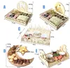 Ramadan Decoration Wooden Dessert Tray Eid Mubarak Food Tableware Display Desk Organizer lslamic Muslim Decor JK2103KD