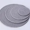 マットパッド織りテーブルパディング手作りの綿断熱糸和風プラセマットカップマット抗スカランス耐性