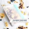 100 adet / grup Gıda Saklama Kapları Set Taze Çanta Zip Silikon Kullanımlık Öğle Yemeği Meyve Sızdırmaz Kupası Dondurucu Rastgele Renkler