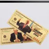 2024 Trump Campanha Presidencial Dólar Comemorativo Coleção Coleção de Ouro Folhas Comemorativas Coin Artesanato América Geral Eleitoral Fornecimento CS02