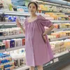 Maternity Dresses Summer Large Size Loose Cotton Dress Sweet Korean Fashion Clothes For Pregnant Women Pregnancy Blouses Tops