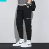 Wiosna i lato Big Men Spodnie Dzianiny Spodnie Spodnie Sportowe Mężczyźni Spodnie Luźne Koreańska wersja All-Mecz Spodnie Mężczyźni 211013