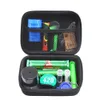 Set di sacchetti per tabacco premium Kit di sigarette per fumo in plastica Smerigliatrice per erbe Barattolo di stoccaggio in metallo Stagno Pipa in silicone One Hitter Dugout Rolling Machine