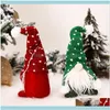 Fournitures de fête de Noël Décorations de jardin de Noël pour arbre Gnome Elf Doll Home Cadeau Navidad Noe Année 20211 Drop Deliv219Y