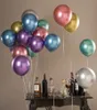 Venta al por mayor de globos de látex de 12 pulgadas 50 unids/lote globos de colores metálicos decoraciones para fiestas de bodas y cumpleaños decoración de bodas y fiestas de cumpleaños