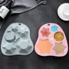 Stampi da forno Vassoio in silicone Giorno di Natale Combinazione Creativa Stella Luna Forma Stampo Torta fai da te Stampi per gelatina al cioccolato RRB12607