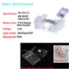 220V EU Battery USB LED snowflake string light fairy curtain outdoor Christmas garland for holiday party Year Decor Y201020