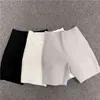 10 kolorów bandaż szorty biały czarny szary krótkie spodnie o wysokiej talii najwyższej jakości rocznika vintage vestios 210724