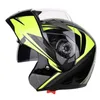 Motorcycle Dual Visor s Modular Flip Up racing double lens capacete casco moto DOT ECE helmet JIEKAI 105