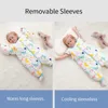 Happy Flute Baby 100% Cotton Sleeping Bag Long Sleeve Winter Cartoon Split Leg Summer Muslin Style Cloth Fit 0~6 Year 211023