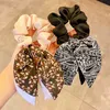 New Women Vintage Bohemian Print Ribbon Scrunchie Elegante Ponytail Hold Hair Tie Elastic Hair Band Fshion Accessori per capelli