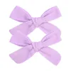 Kids Girls Bowknot Hairpins Baby Girl Hair Bows Hair Clips Candy Color Hair Accessories Makaron Children's Cute Barrettes 2pcs/Bag G22403