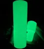 Sublimacja Luminous Tumbler 20OZ Proste Skinny Tumblery Kubki Glow Cups Ze Stali Nierdzewnej Izolowane Przenoszenie ciepła Kubek Kubek Sea Statek GGA3850-2