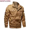 Mantlconx 6xl militär jacka män vinter casual tjock termisk kappa armé pilot s Air Force Cargo Windbreaker Pakas 210811