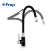 FRAP Kitchen Faucet modern style flexible kitchen sink mixer faucet taps single handle red white black color cold and water 210724