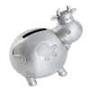 Śliczna krowska świnka Bank Oszczędzanie Jar Vintage Pewter Bronze wykończenie monety Urocze prezenty dla dzieci dla dzieci