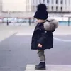 Bebek Erkek Kız Ceket Kış Kalınlaşmış Dış Giyim Bebek Ceketler Çocuk Parka Bebek Kış Mont Çocuklar Ceketler Trendy Siyah Mont