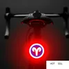 Fanale posteriore per bicicletta Multi modalità di illuminazione modelli Carica USB Led Luce per bici Flash Luci posteriori posteriori per reggisella per bici da strada