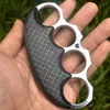 Zacisk przeciwpoślizgowy metalowy tygrys cztery palce Knuckle Duster samoobrona narzędzie EDC