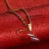 Эмалированные ожерелья с картой Кубы для женщин, подвеска-подвеска, серебряная, золотистая цепочка Jewelry274Z
