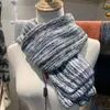 Knitted Acrylic Cashmere Wool Plaid Pashmina Winter Shawls Scarf Women Men