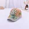 New handmade pearl baseball spring summer autumn women039s leaf inlaid diamond sun hat fashion parentchild cap5993448