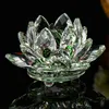 Crystal Glass Lotus Candle Houders Bloem Kaars Theelicht Houder 30mm Theelicht Boeddhistische Bruiloft Bar Party Candlestick