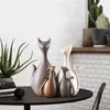 Nordic Ceramic Animal Crafts Ornaments Elephant Cat Deer Miniatuur Figurines Leuke Woondecoratie Accessoires voor Woonkamer C0220