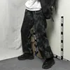 トレンドワイドレッグスウェットパンツ女性の秋の服韓国のヒップホップのタイ色のビームパンツオールマッチルースカジュアル210526