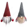 DHL Christmas handgjorda svenska gnome Skandinaviska Tomte Santa Nisse Nordic Plush Elf Toy Table Ornament Xmas Tree Decorations Daw280