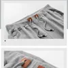 ボルバオ夏のメンズソリッドショートパンツのブランドファッションの描画膝の長さスポーツウェアランニング野生の男性カジュアル210716