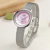 Senhoras Assista Mulheres Moda Relógios Wwoor Top Marca Luxo Vestido Casual Pink Pull WristWatch Pulseiras para Mulheres Malha Band Reloj Mujer 210527