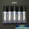 10 unids/pack 0,8 ml botella de tubo de brillo de labios de plástico pequeño lápiz labial con contenedor de cosmético de muestra interna a prueba de fugas